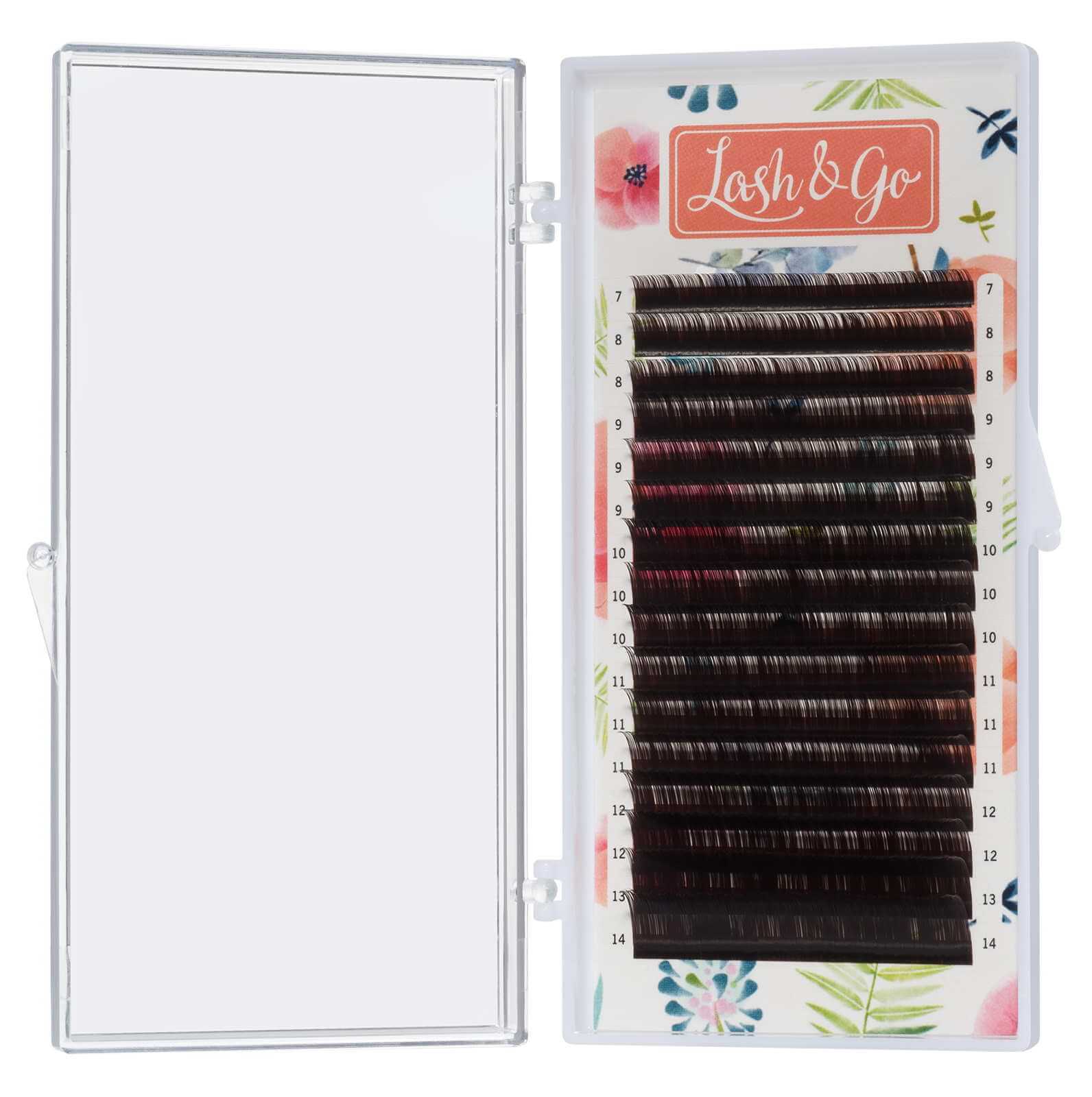 

Ресницы Lash&Go Эспрессо 16 линий mix изгиб D толщина 0,10 длина 7-14