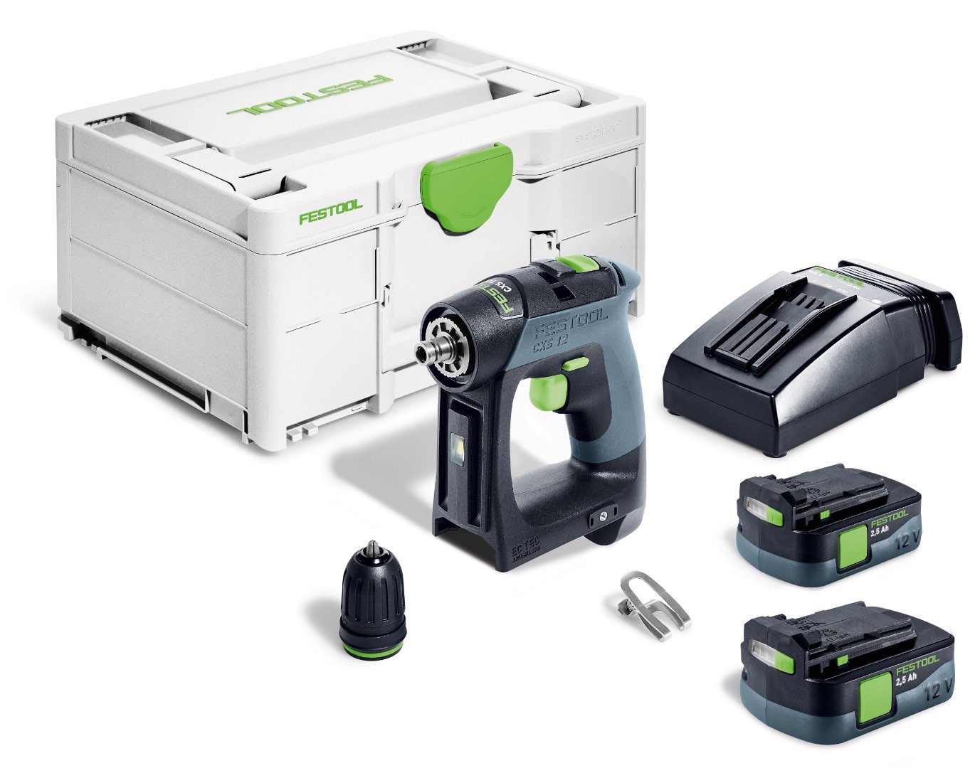 фото Аккумуляторная дрель-шуруповерт festool cxs 12 2,5-plus 576864