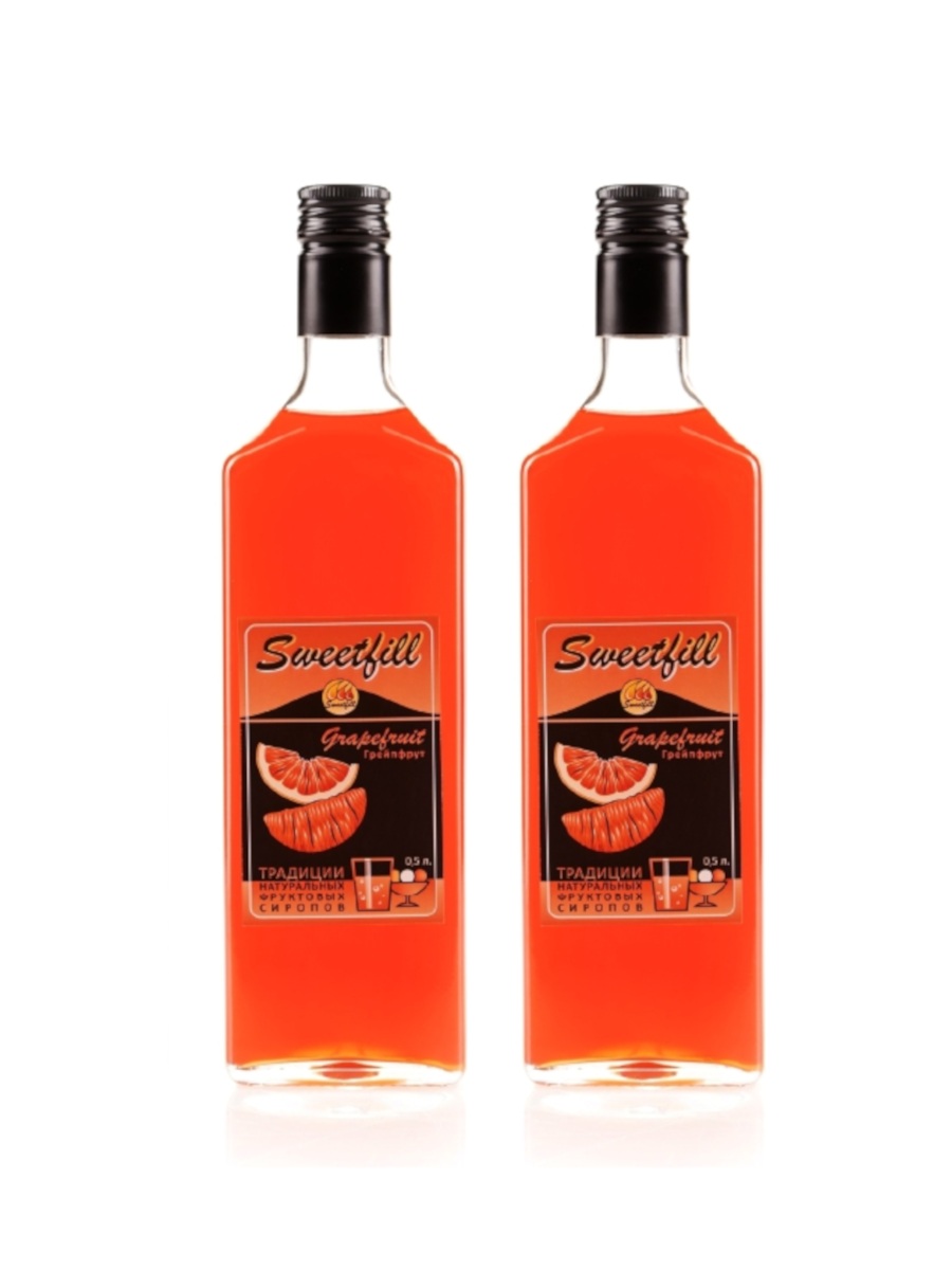 

Комплект сиропов SweetFill Грейпфрут, 2 шт по 0,5 л