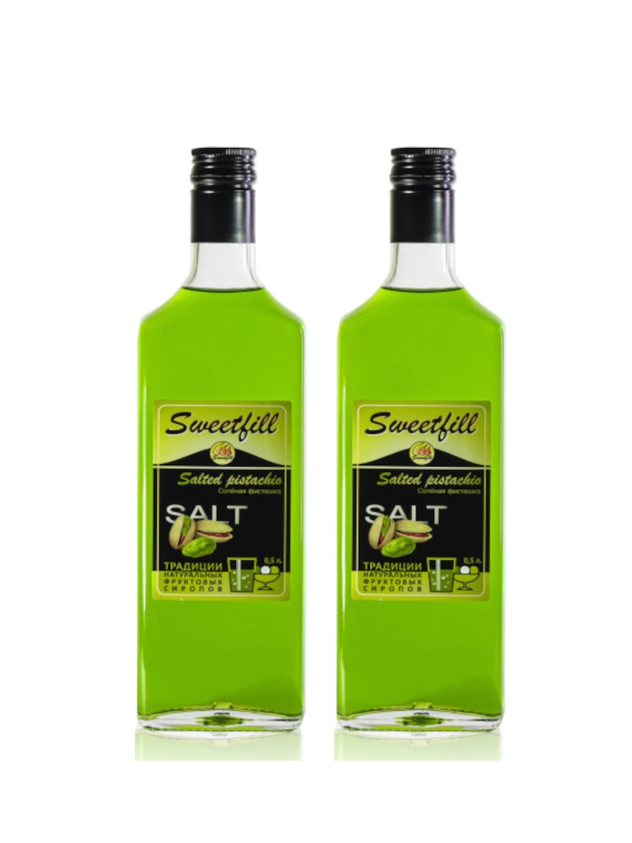 

Комплект сиропов Sweetfill Соленая Фисташка, 2 шт по 0,5 л