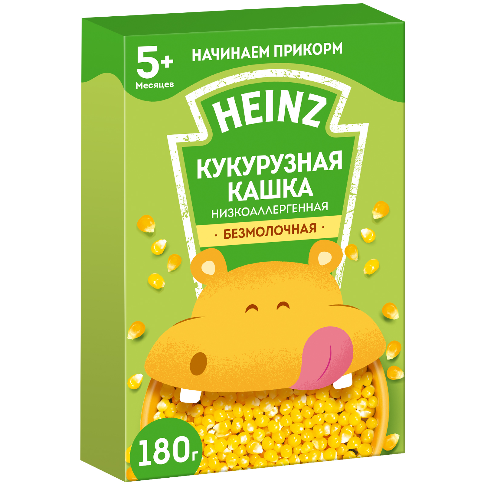 

Каша безмолочная Heinz Кукурузная с 5 мес. 200 г, 15 шт., Кукурузная