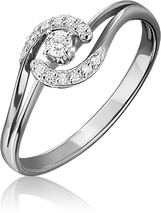 

Кольцо из золота р. 18 PLATINA jewelry 01-1555-00-101-1120-30, бриллиант, 01-1555-00-101-1120-30