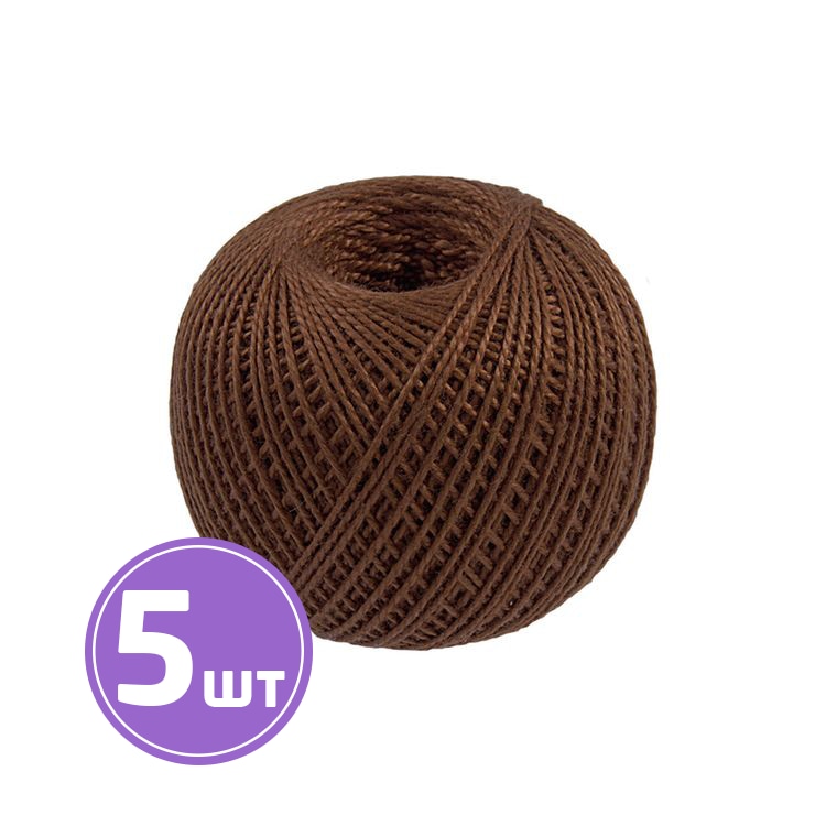 

Пряжа ПНК им.Кирова Ирис 6512 тоффи 5 шт. по 25 г, Коричневый