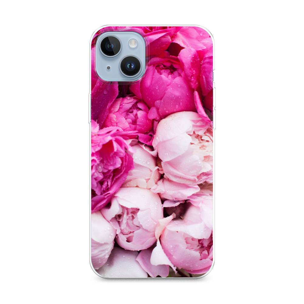 

Чехол Awog на Apple iPhone 14 Plus / Айфон 14 Плюс "Пионы розово-белые", Разноцветный, 15350-8