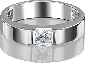 

Кольцо помолвочное из золота с фианитом р. 20 PLATINA jewelry 01-3340-00-401-1120-03, 01-3340-00-401-1120-03