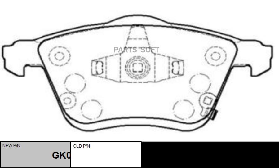 

Тормозные колодки Ctr GK0660