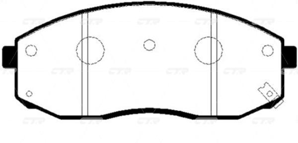 

Тормозные колодки Ctr GK0531