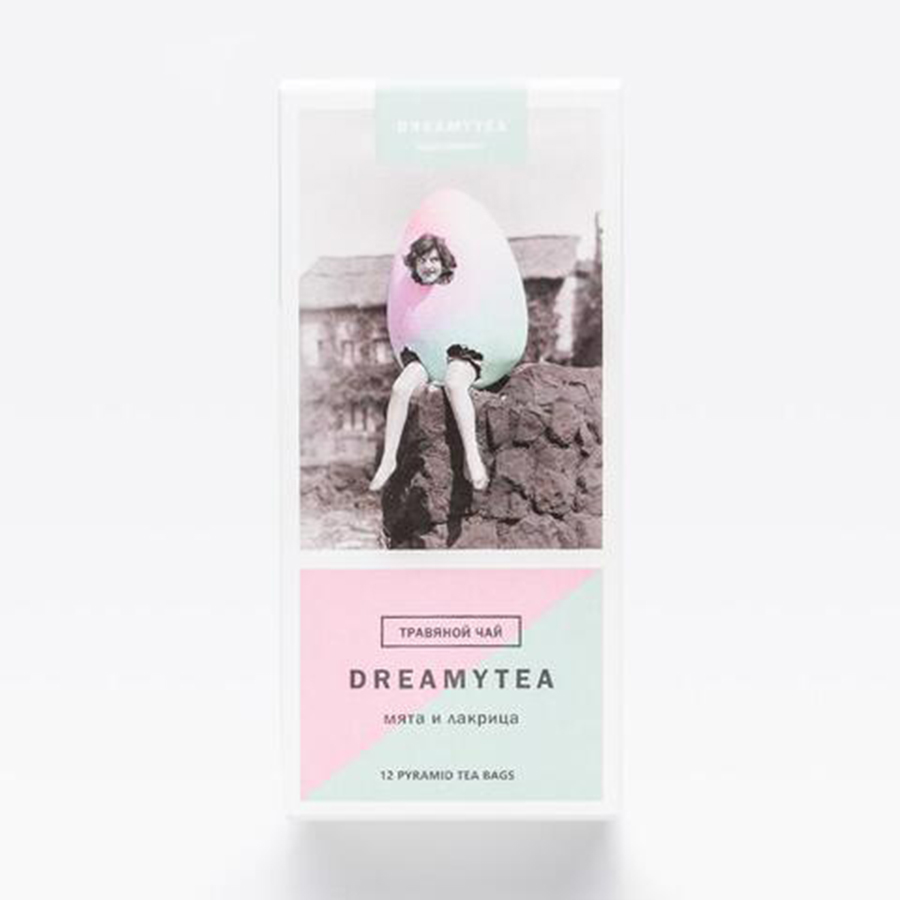 Чай Dreamytea травяной, мята и лакрица, в пирамидках, 12 пакетиков