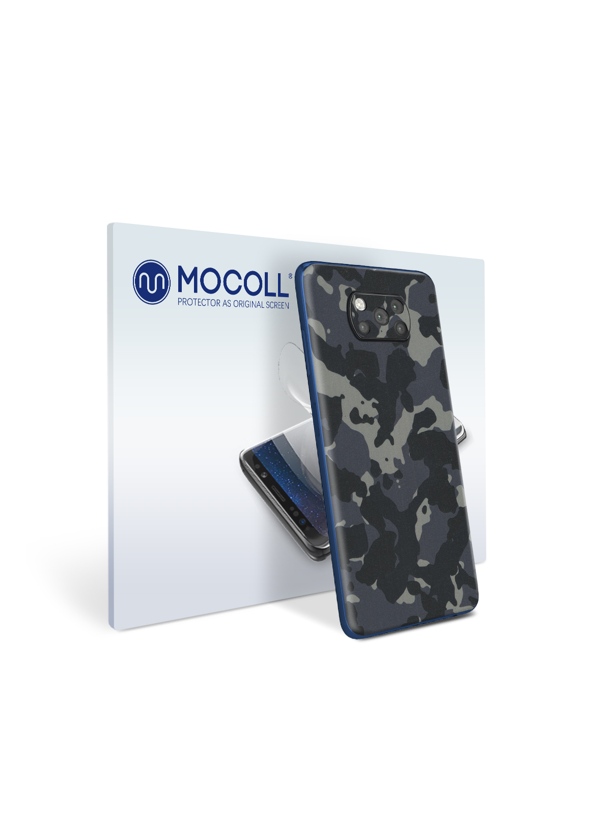 

Пленка защитная MOCOLL для задней панели Xiaomi Poco X3 NFC Хаки Черный