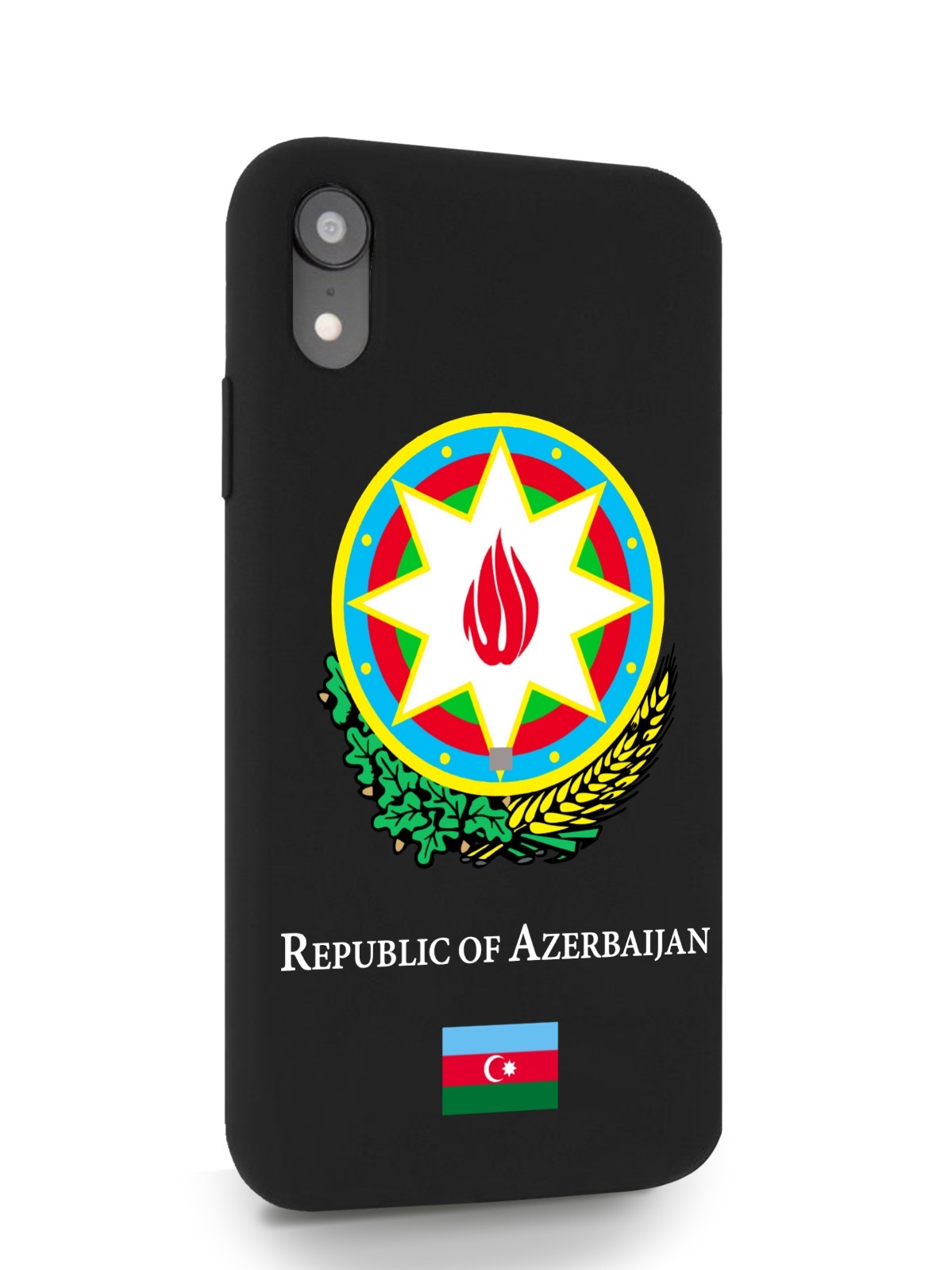 

Черный SignumCase для iPhone XR Герб Азербайджана черный, iPhone XR Герб Азербайджана