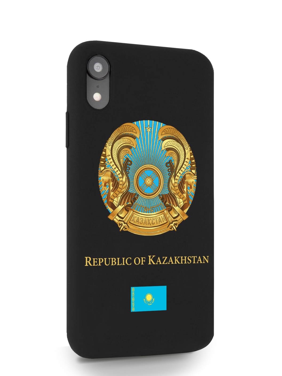 

Черный SignumCase для iPhone XR Герб Казахстана черный, iPhone XR Герб Казахстана