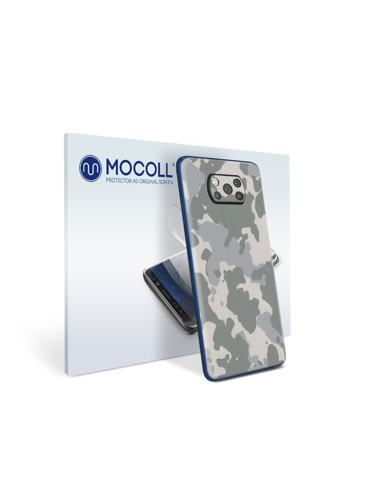 

Пленка защитная MOCOLL для задней панели Xiaomi Poco C3 Хаки Серый