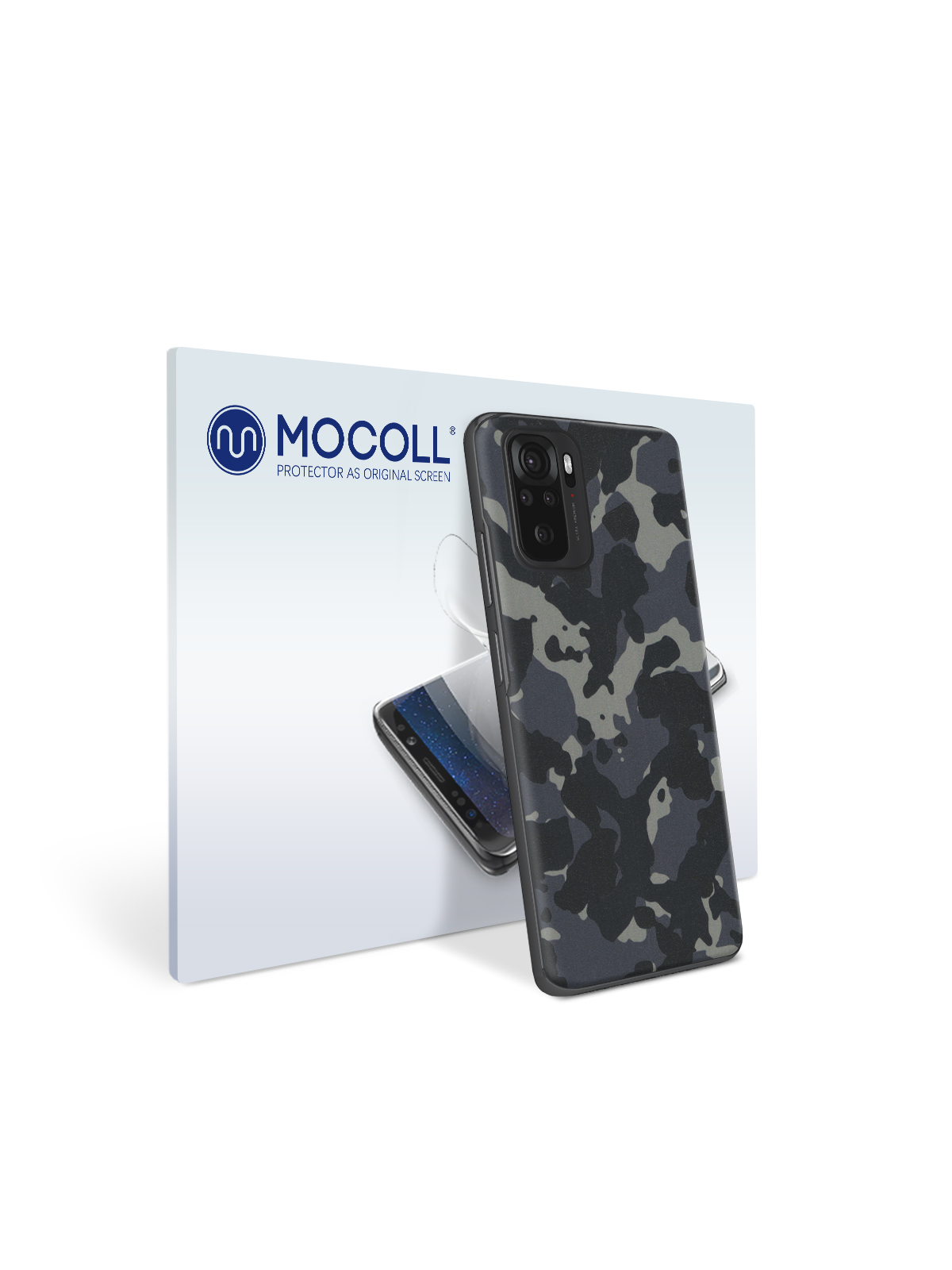 

Пленка защитная MOCOLL для задней панели Xiaomi Redmi Note 10S Хаки Черный