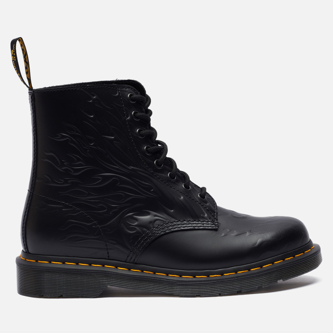 фото Ботинки мужские dr. martens 1460 flames 8 eye черные 46 eu