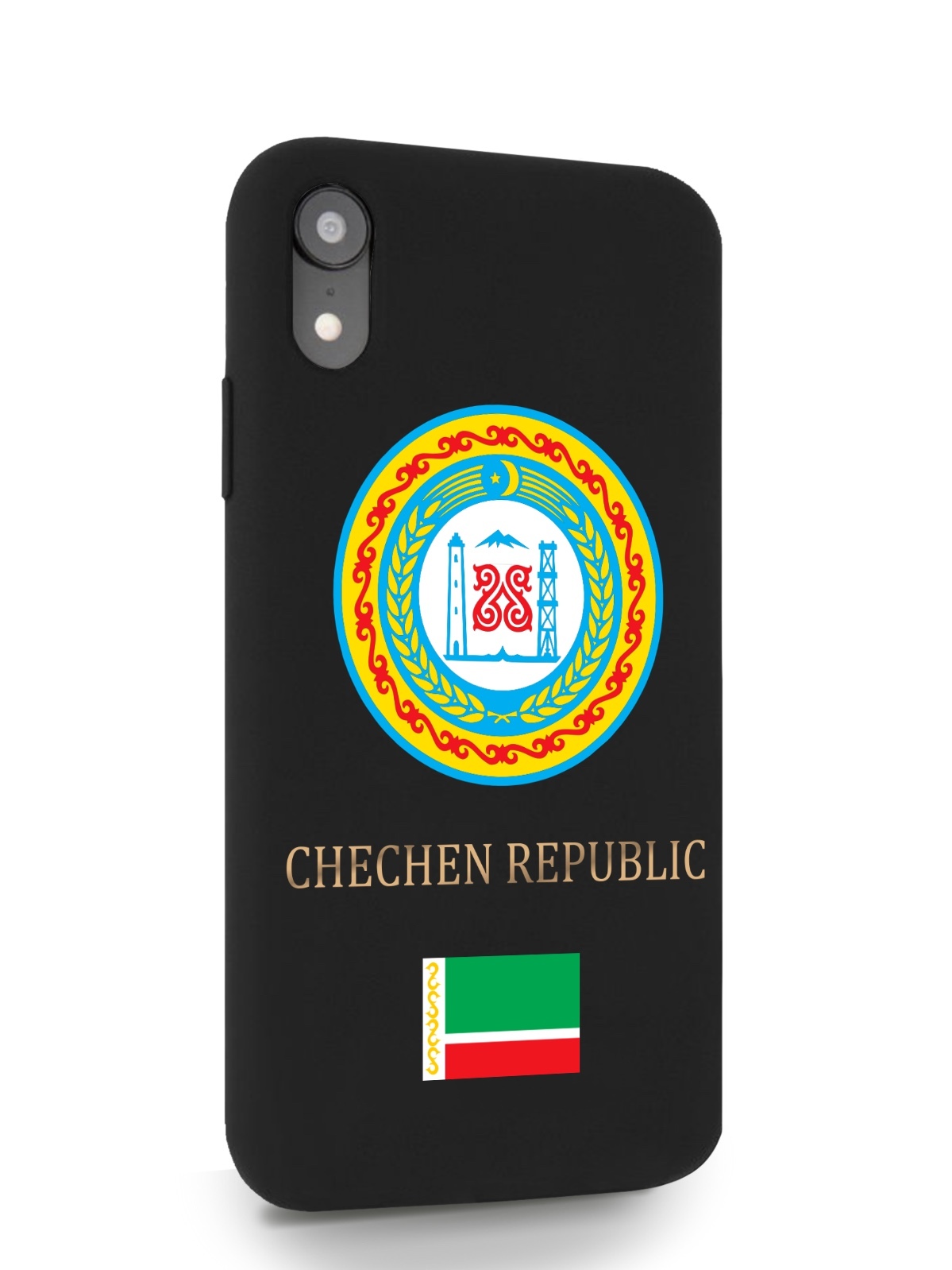 

Черный SignumCase для iPhone XR Герб Чечни черный, iPhone XR Герб Чечни