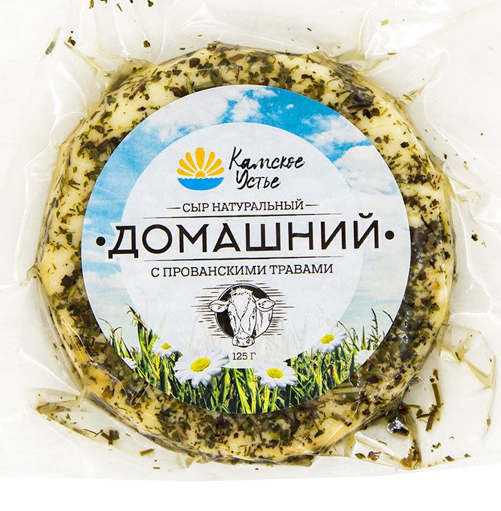 

Сыр Камское Устье Домашний, с прованскими травами, 125 г