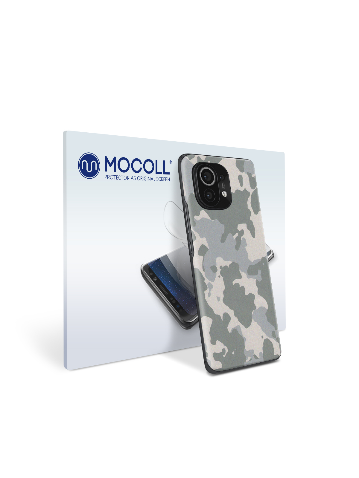 

Пленка защитная MOCOLL для задней панели Xiaomi Mi 11Pro Хаки Серый