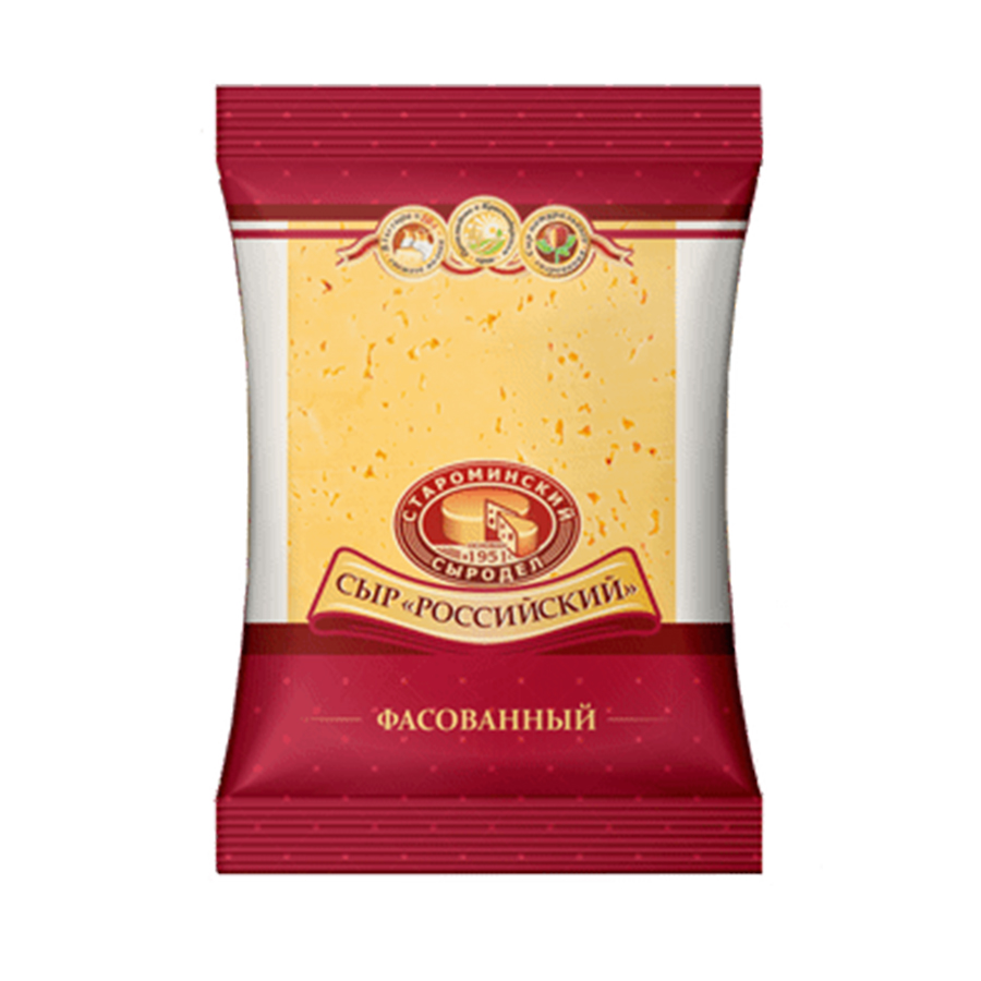

Сыр Староминский российский, кусок, 50%, 200 г