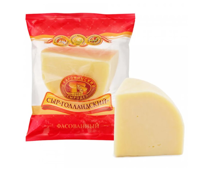 

Сыр Староминский голландский, кусок, 45%, 230 г