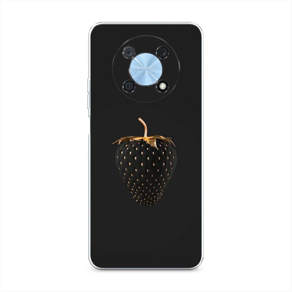 

Чехол Awog на Huawei Nova Y90 "Черно-золотая клубника", Золотистый;черный