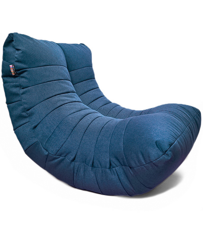 

Кресло мешок Relax Line К в рогожке Bahama - Denim, Синий
