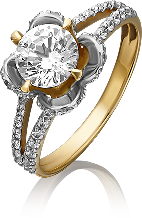 

Кольцо из желтого золота р. , PLATINA jewelry 01-4373-00-501-1130-38, фианит, 01-4373-00-501-1130-38