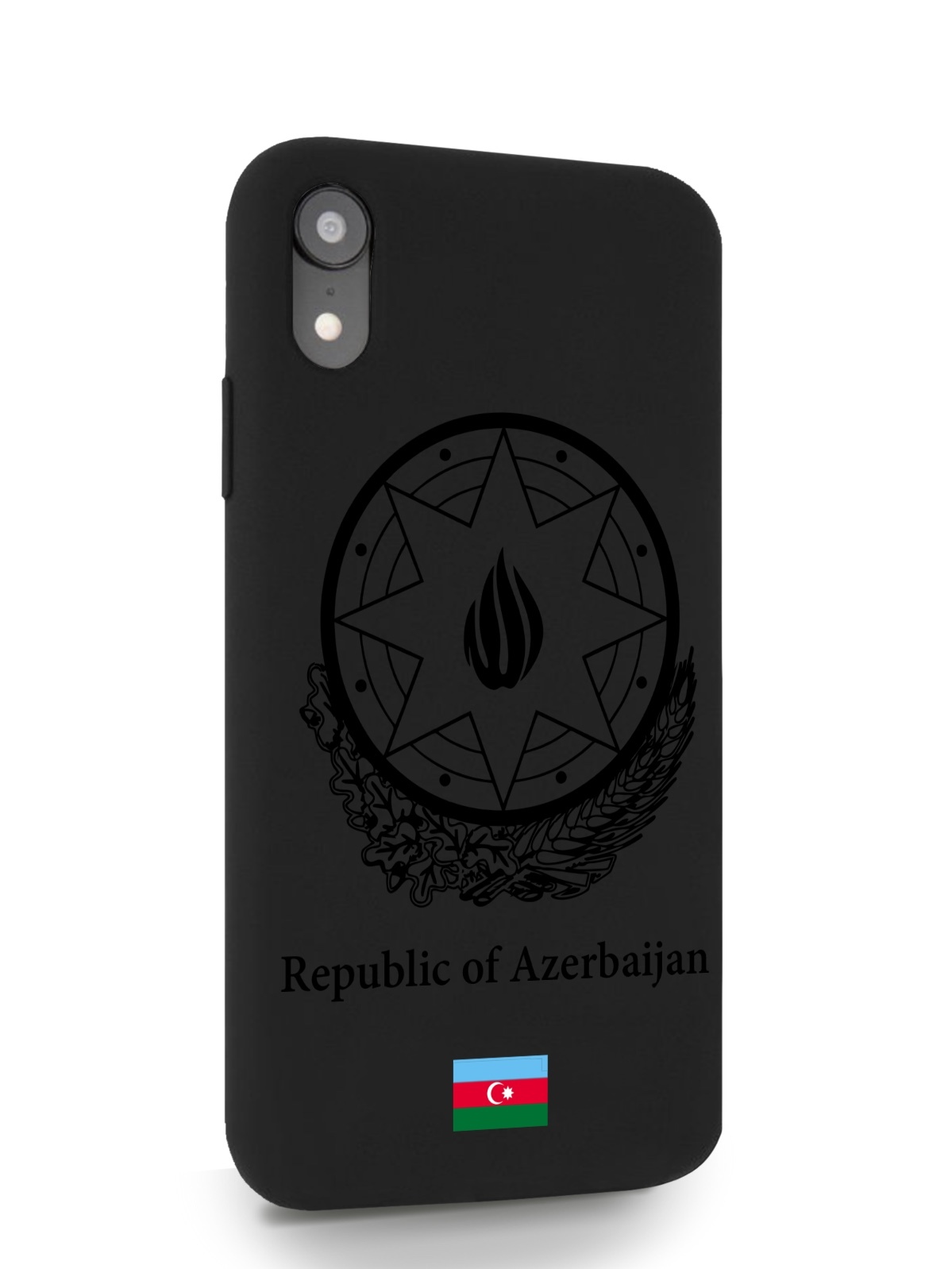 

Черный SignumCase для iPhone XR Черный лаковый Герб Азербайджана черный, iPhone XR Черный лаковый Герб Азербайджана