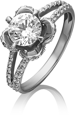 

Кольцо из золота р. 19,5 PLATINA jewelry 01-4374-00-501-1120-38, фианит, 01-4374-00-501-1120-38