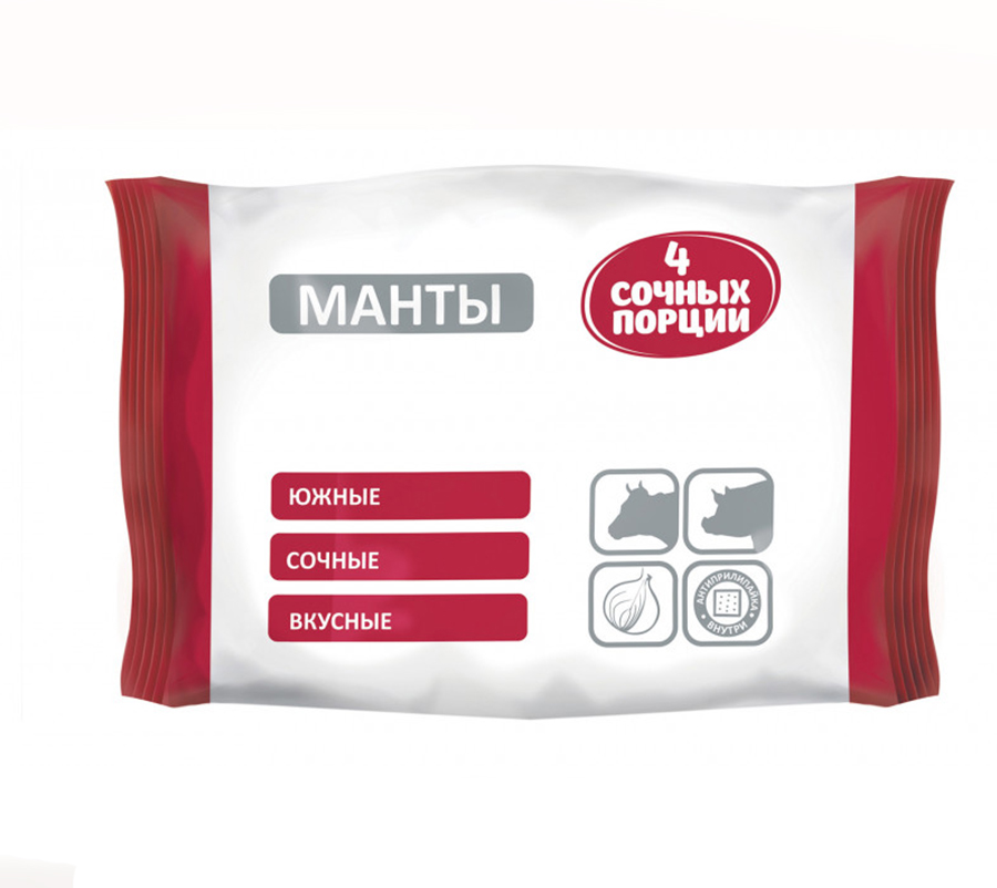 

Манты 4 сочных порции Южные, 800 г