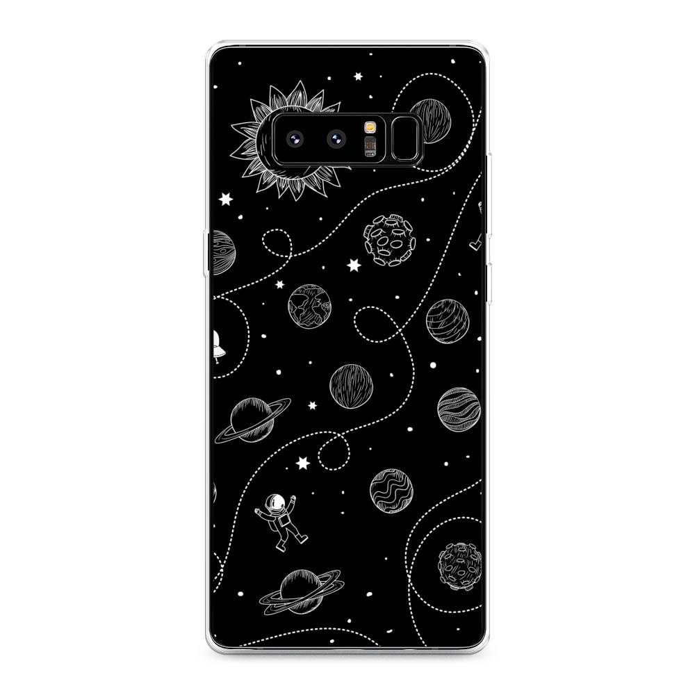 

Чехол Awog на Samsung Galaxy Note 8 "В невесомости", Бежевый, 25250-4