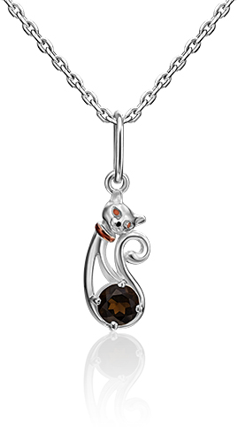 

Подвеска из серебра PLATINA jewelry 03-3190-00-202-0200-68, кварц, 03-3190-00-202-0200-68
