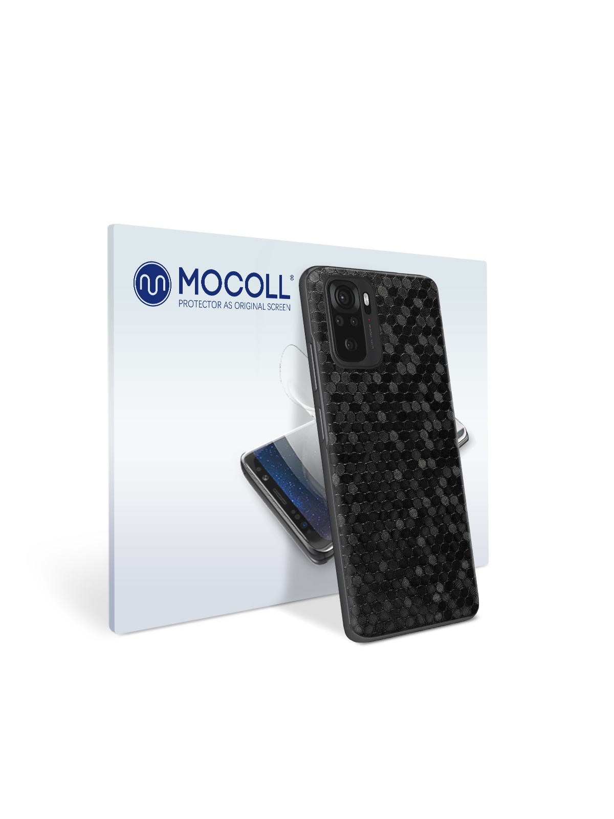 

Пленка защитная MOCOLL для задней панели Xiaomi Redmi Note 10 Pro Тень соты