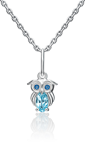 

Подвеска из серебра PLATINA jewelry 03-3195-00-201-0200-68, топаз, 03-3195-00-201-0200-68