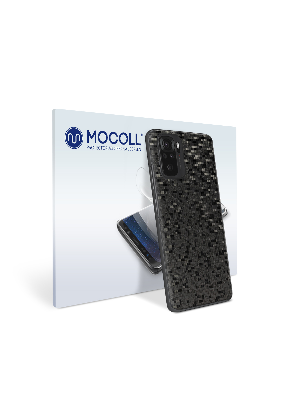 

Пленка защитная MOCOLL для задней панели Xiaomi Redmi Note 10 Pro Тень тетрис
