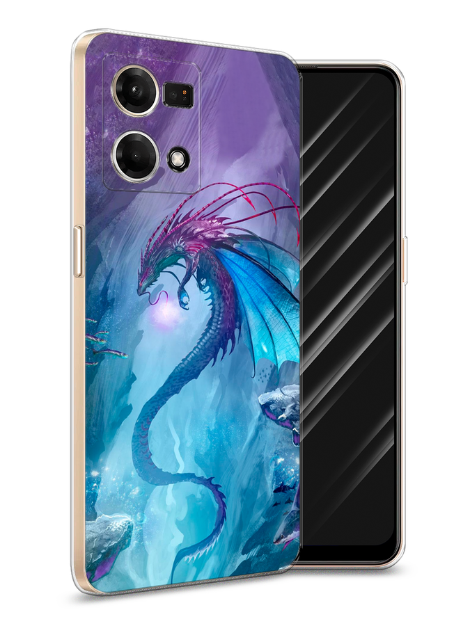 

Чехол Awog на Oppo Reno 7 4G/8 4G "Большая волна в Канагаве", Разноцветный