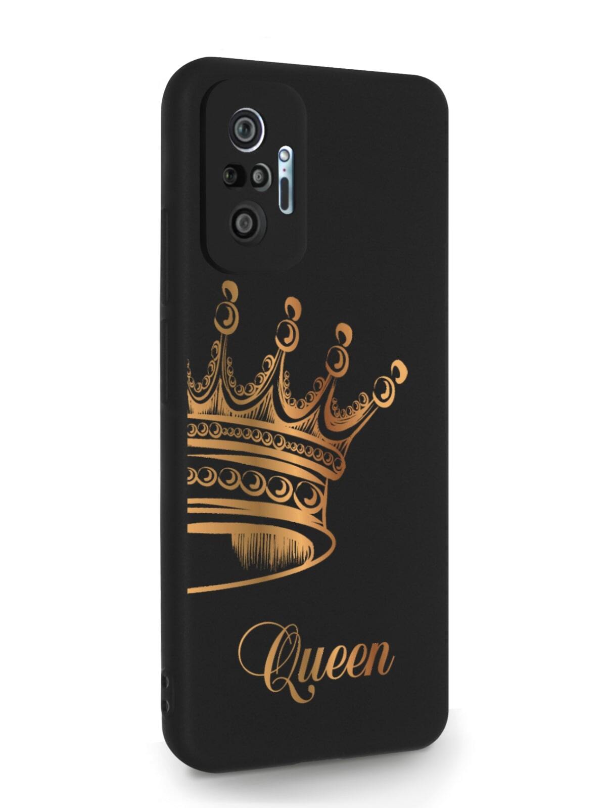 фото Чехол musthavecase для xiaomi redmi note 10 pro queen черный