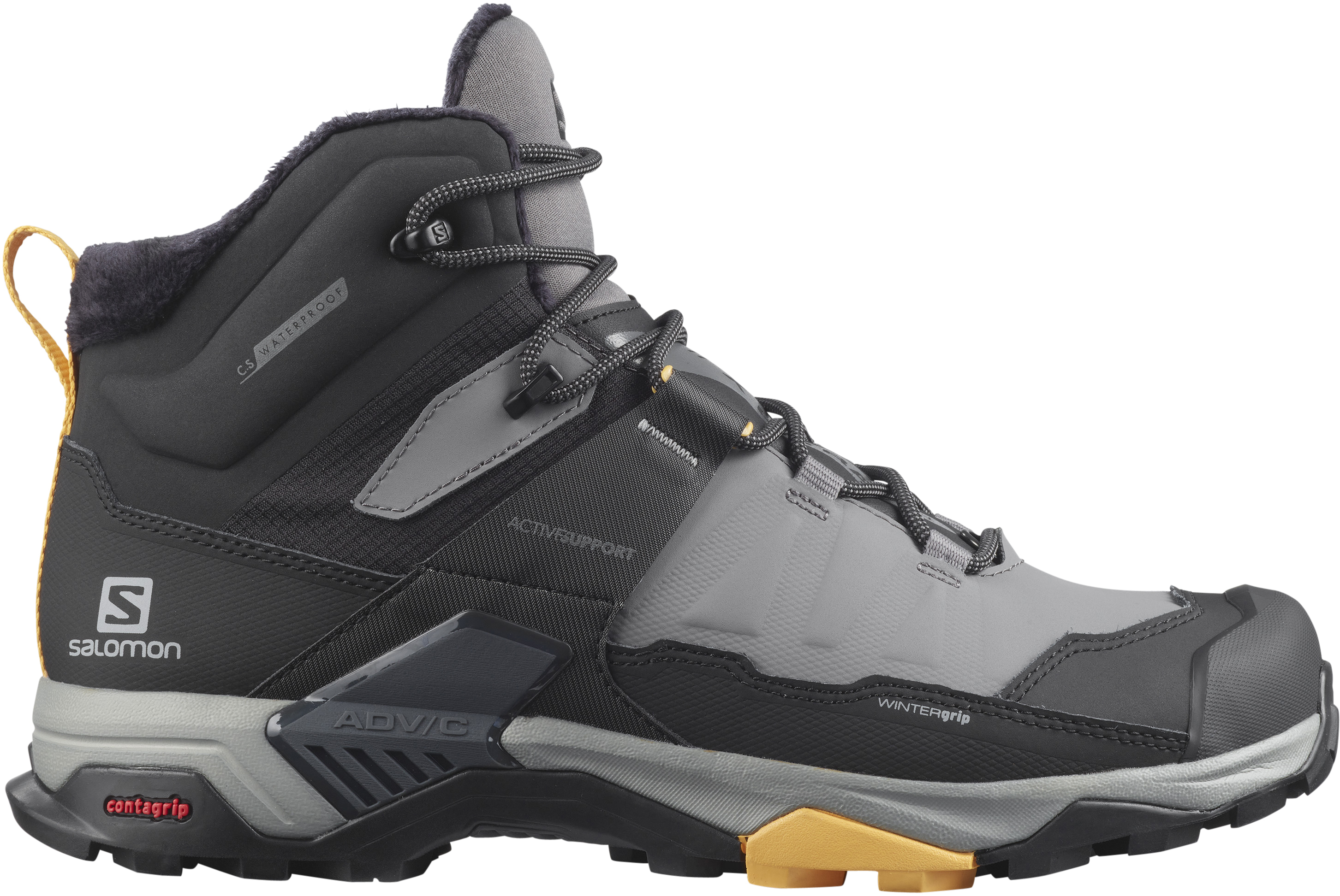 фото Кроссовки мужские salomon x ultra 4 mid winter ts cswp серые 7.5 uk