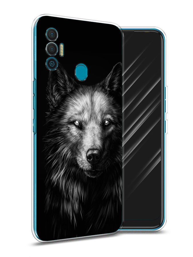 

Чехол Awog на Google Pixel 7 Pro "Волк черно белый", Белый;черный