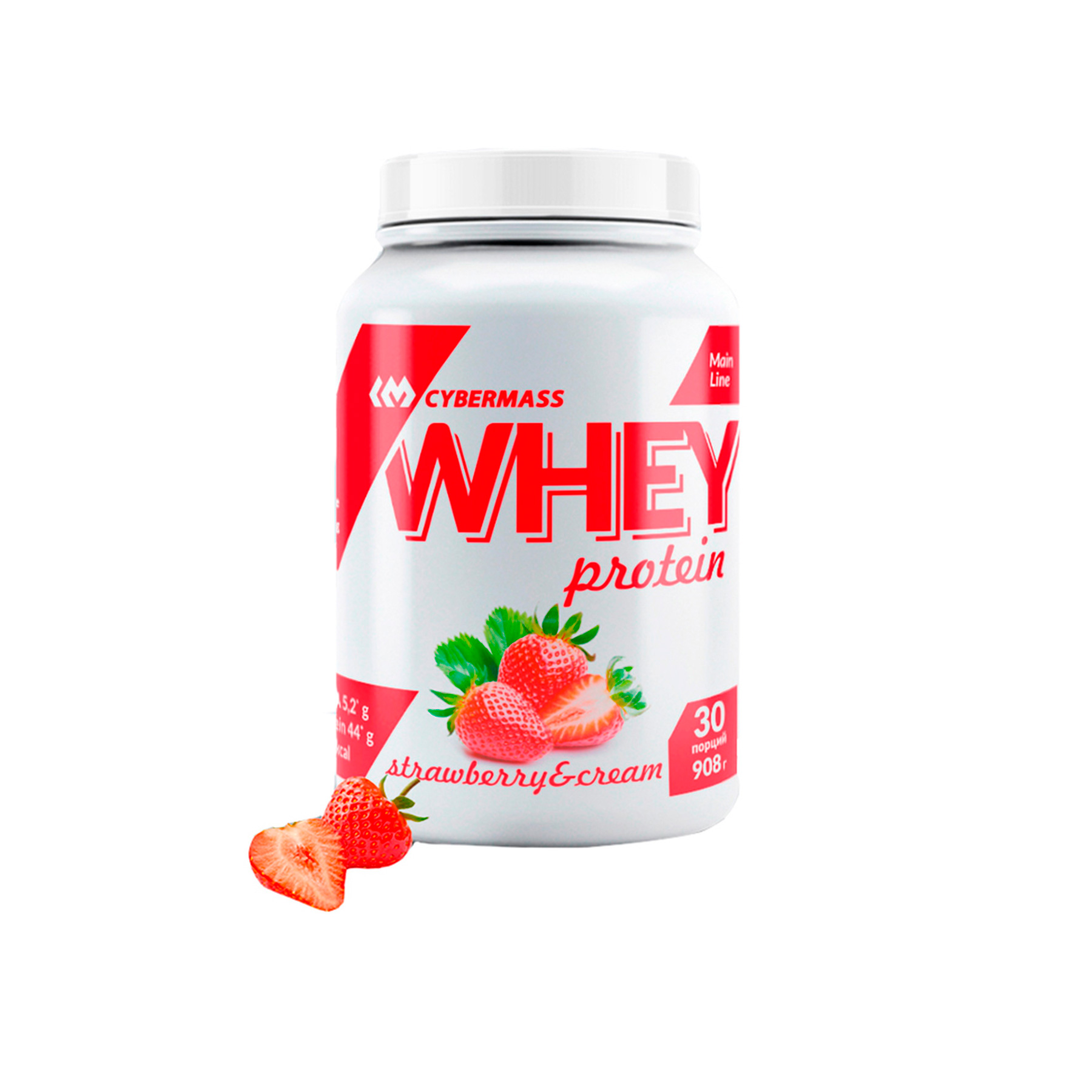 фото Протеин cybermass whey protein, 908 г, strawberry & cream