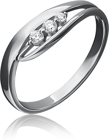 

Кольцо из белого золота р. 18 PLATINA jewelry 01-4736-00-501-1120-38, фианит, 01-4736-00-501-1120-38