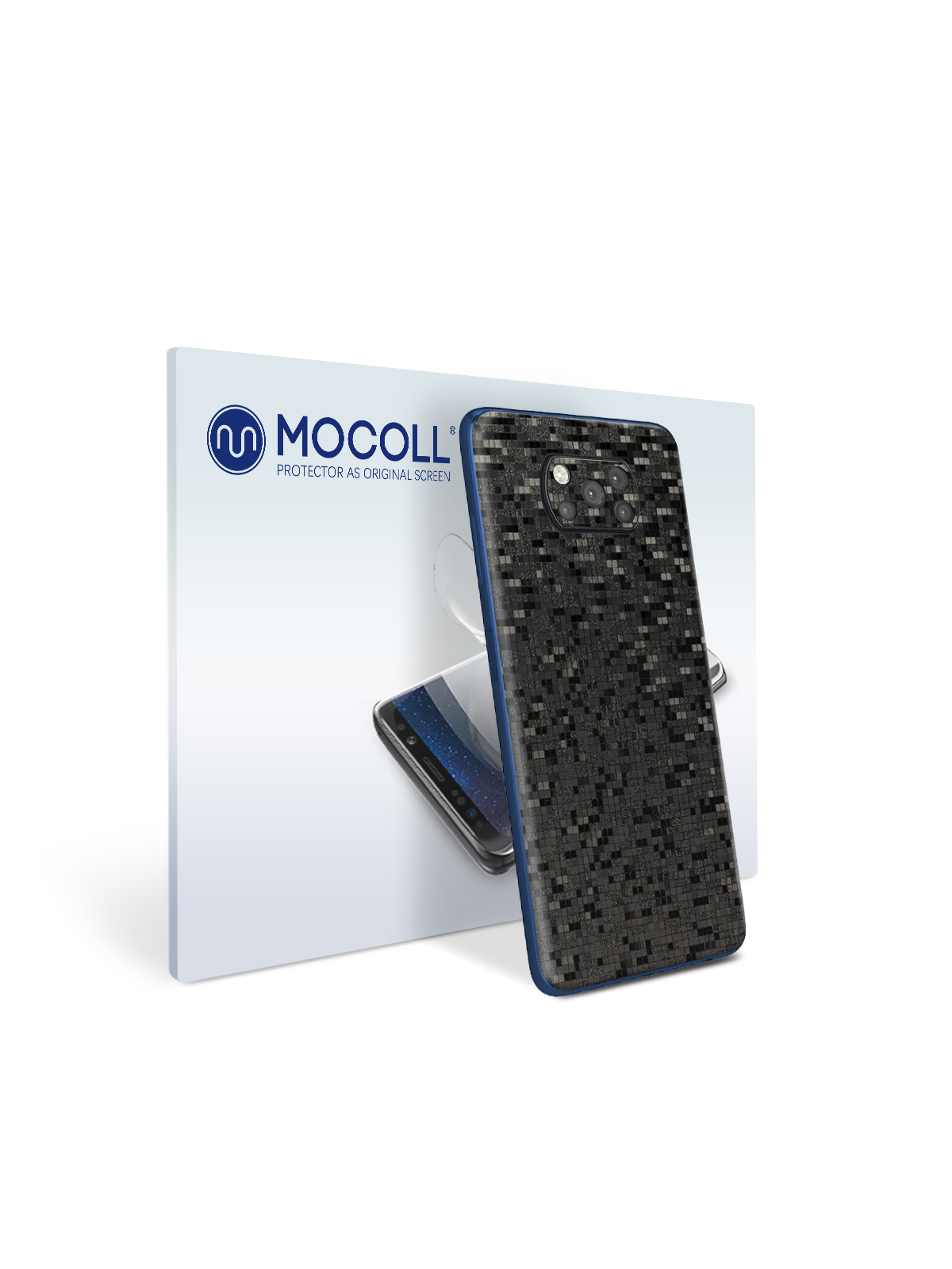 

Пленка защитная MOCOLL для задней панели Xiaomi Poco F3 Тень тетрис