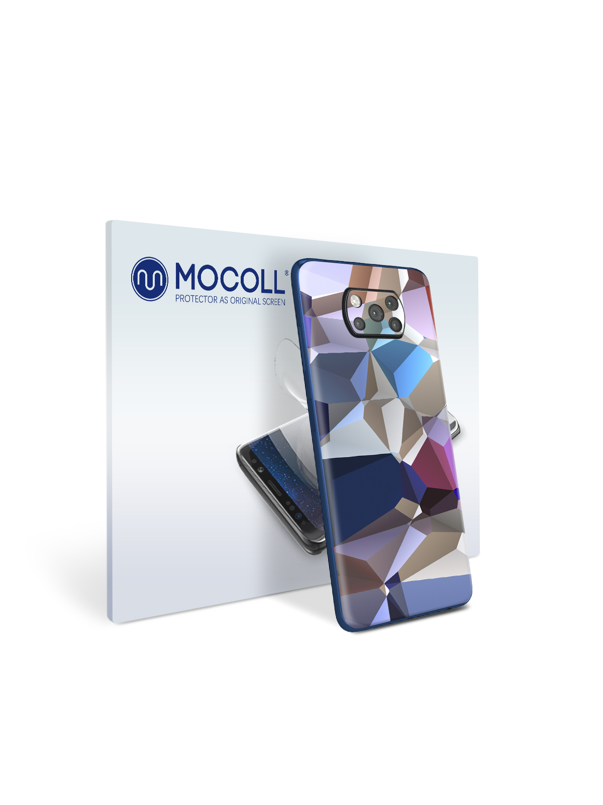 

Пленка защитная MOCOLL для задней панели Xiaomi Poco F3 Цветная мозаика