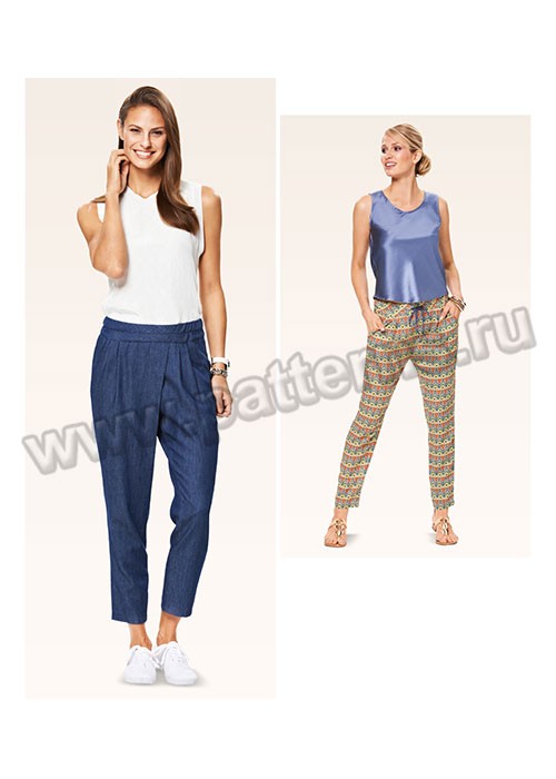 

Выкройка Burda №6770 — Брюки узкие