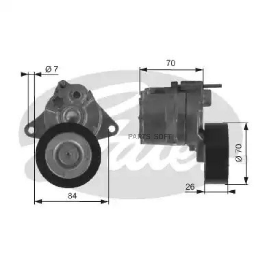 

Натяжитель руч.ремня с роликом Mercedes 200-320 W202,203,210