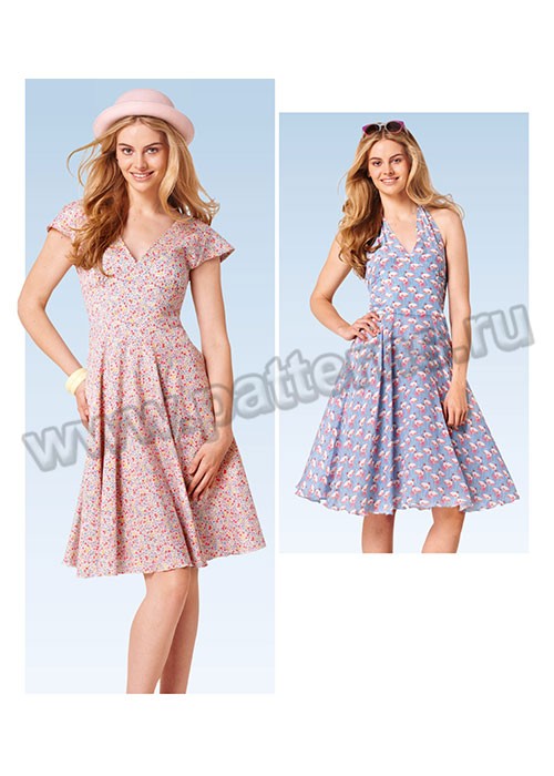 

Выкройка Burda №6793 — Платье, Юбка в форме колокольчик