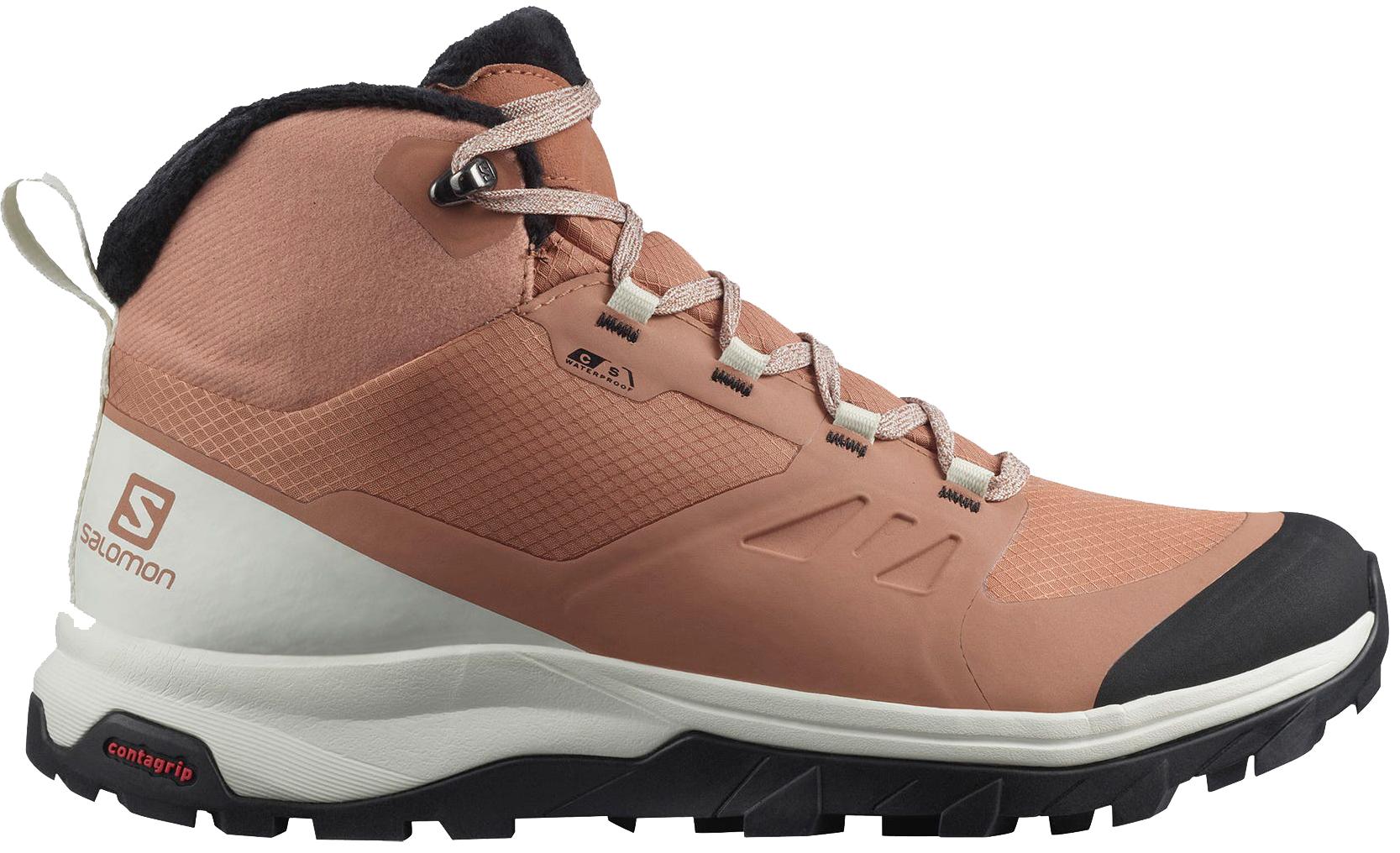 фото Ботинки женские salomon outsnap cswp w бежевые 6.5 uk