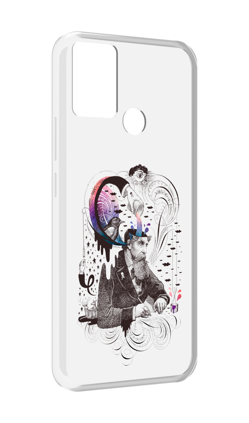 

Чехол MyPads абстракция думающий мужчина для Infinix Hot 11 Play, Прозрачный, Tocco