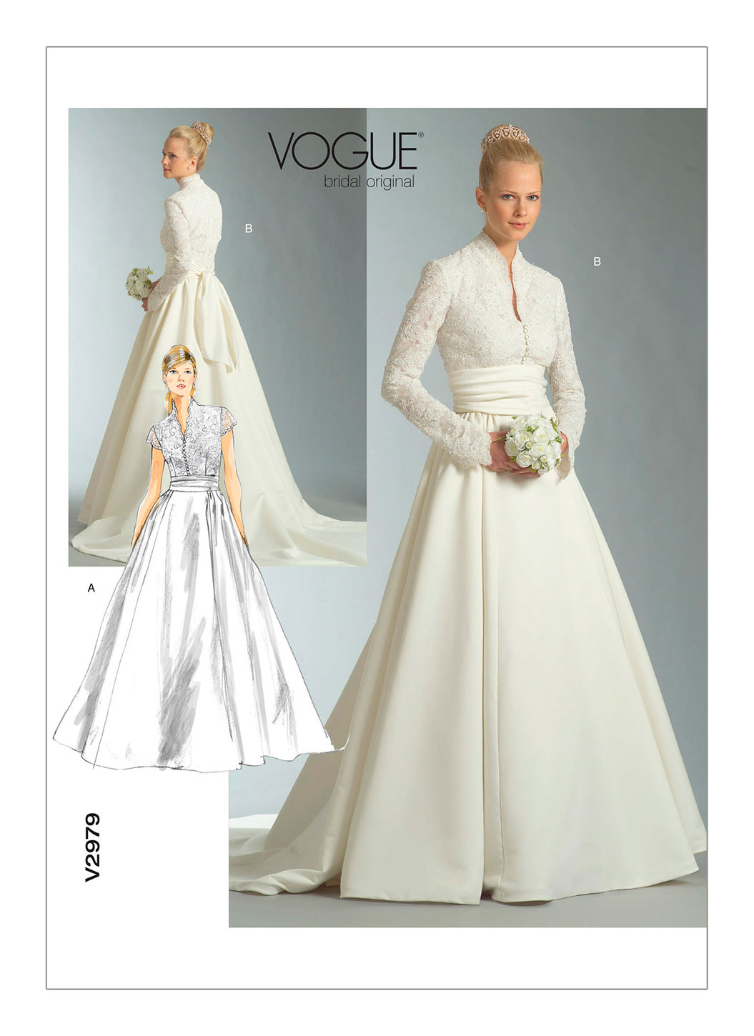 

Выкройка Vogue №2979 — Свадебное платье в стиле Грейс Келли