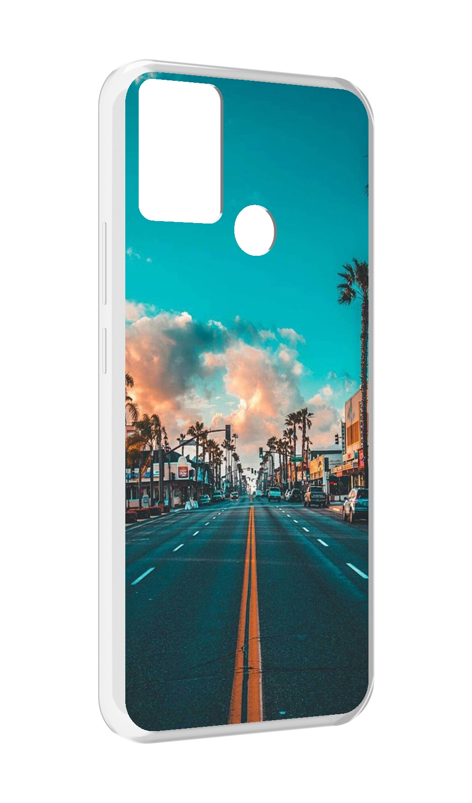 

Чехол MyPads дорога-в-лос-анджелес для Infinix Hot 11 Play, Прозрачный, Tocco