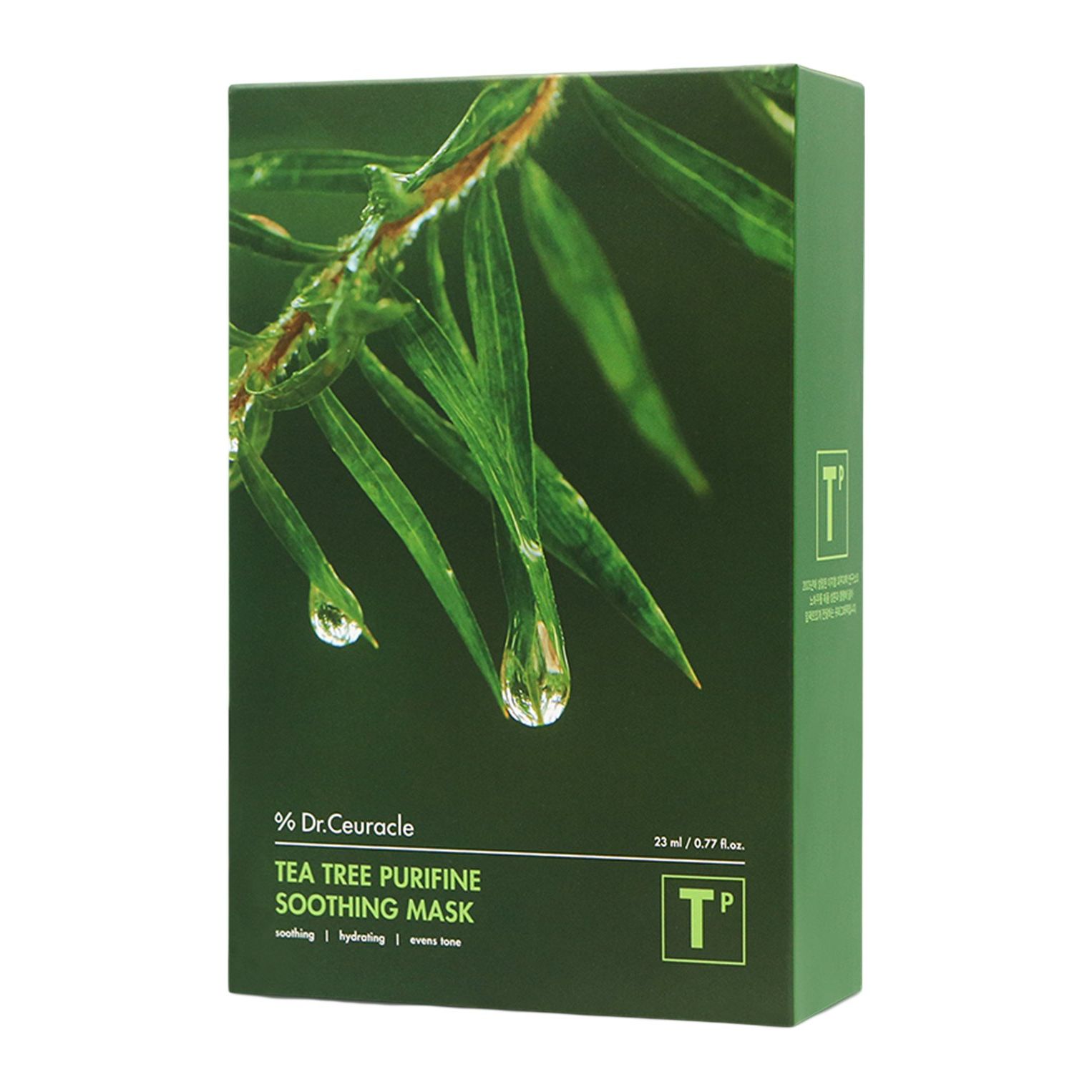 Dr.Ceuracle Tea Tree Purifine Soothing Mask - Набор тканевых масок с чайным деревом